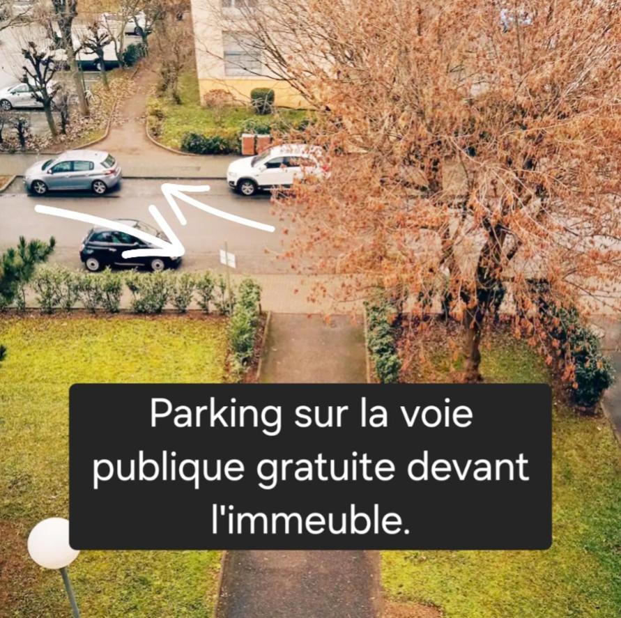 Logement Dans Residence - A 10 Km Du Centre Ville Et A 5 Minute Du Parlement Europeen Avec Parking Gratuit Hoenheim Esterno foto